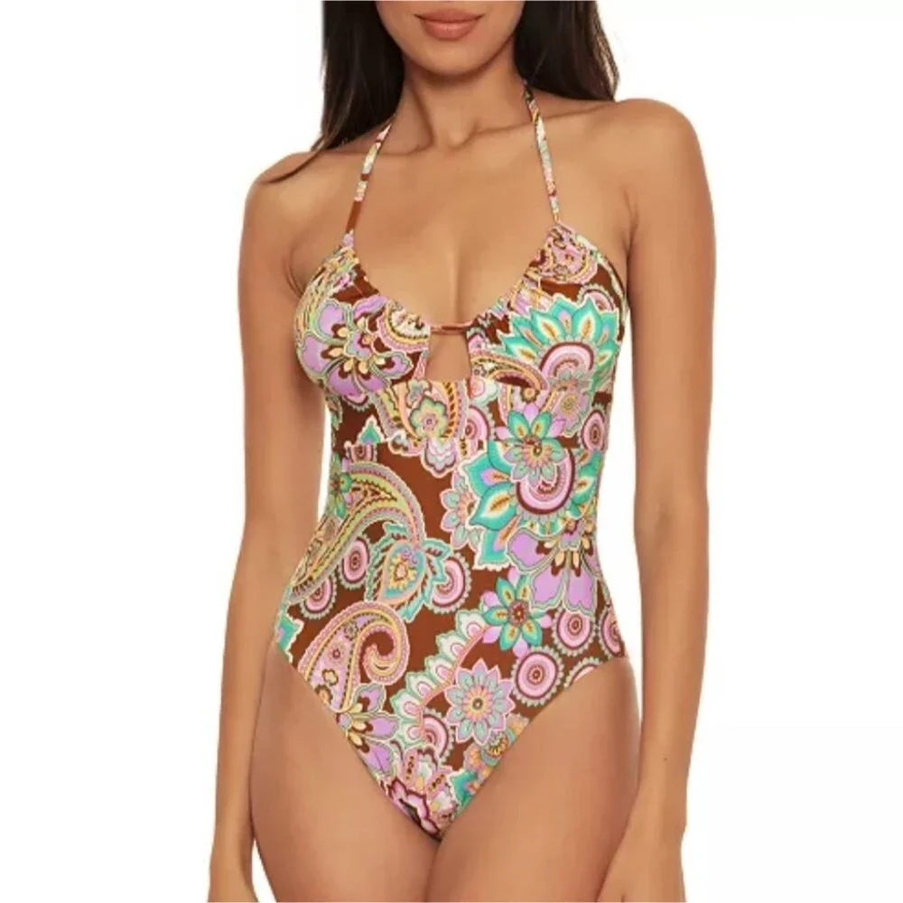 Becca Groovy Floral/Paisley One Piece Swimsuit